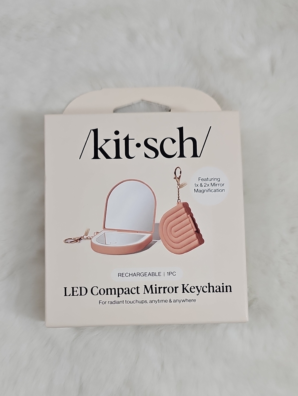 Kitsch LED Compact Mirror Keychain